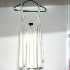 Lane Bryant Cream colored sleeveless Blouse